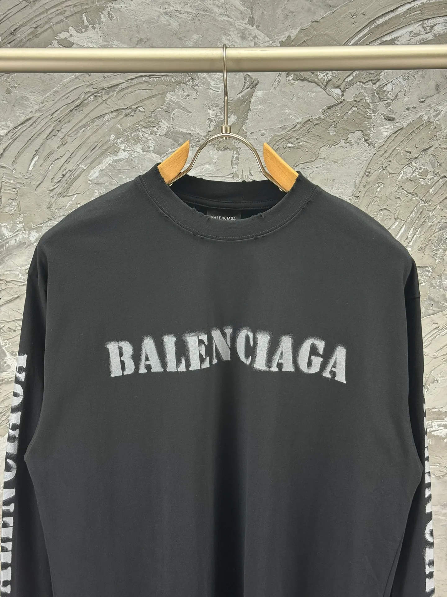 BALENCI*GA logo . 280g . . .os Same Style -Color：Black White -SIZE：XS S M L 8605#